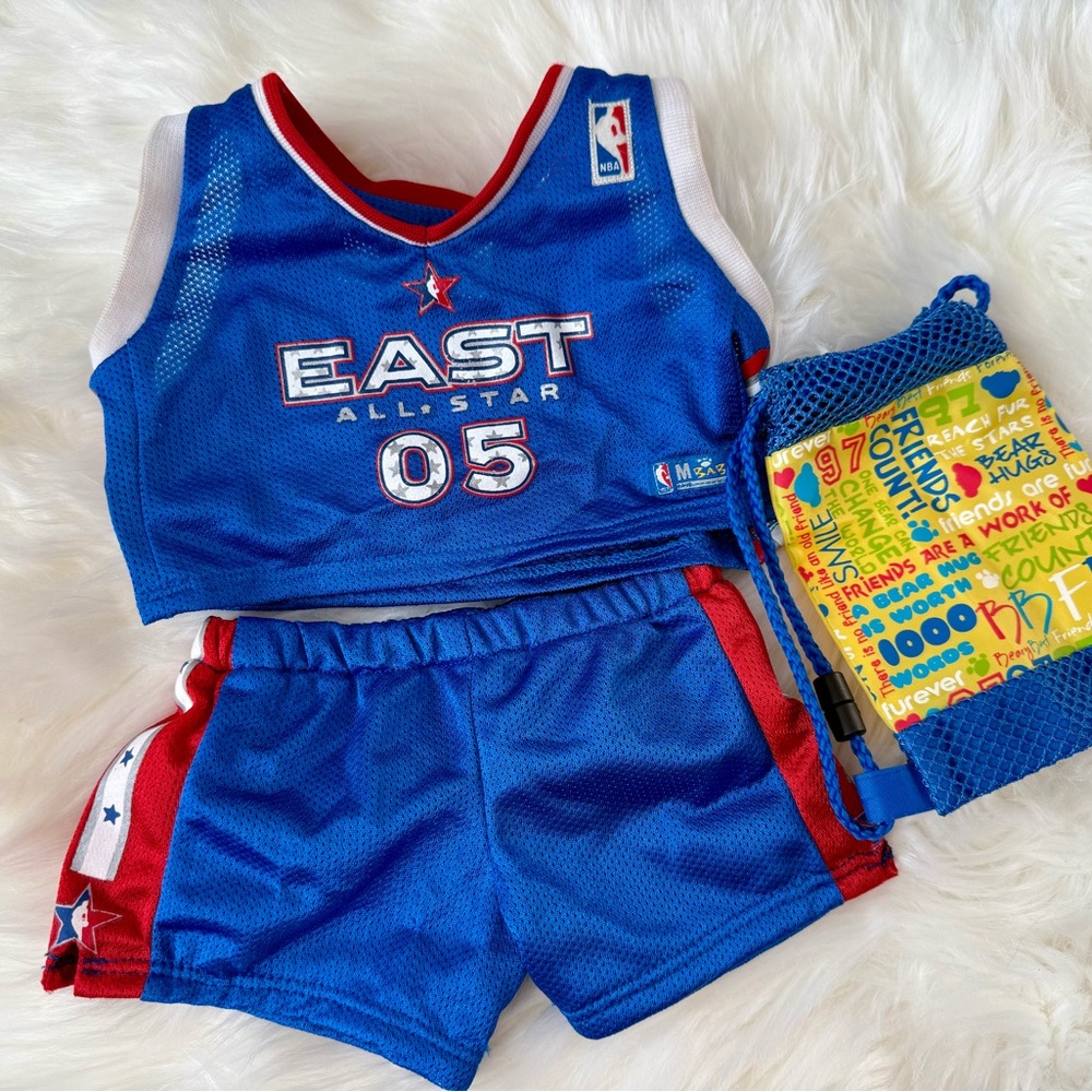 5 for $25 Build-A-Bear Blue East All-Star Basketball Set